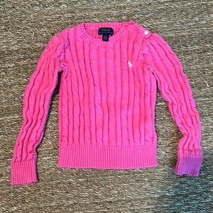 Polo Ralph Lauren Pink Cable Sweater
